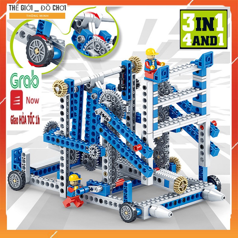 Bộ lego đồ chơi cho bé LEGO 3 IN 1 máy công trình truyền động được