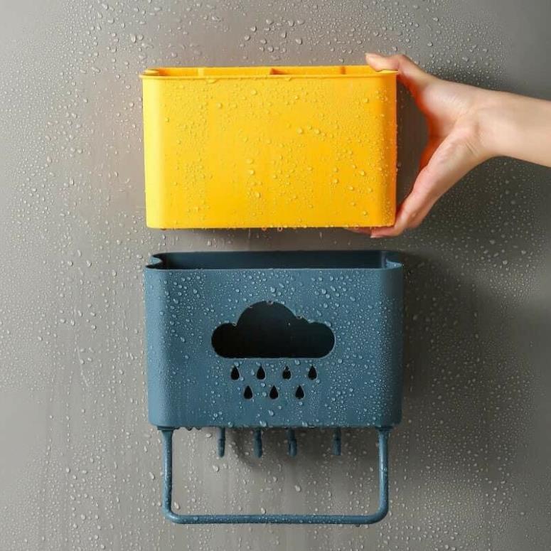 kệ đựng đũa kèm móc treo đa năng tiện ích hình đám mây ( tuyển khách sỉ)