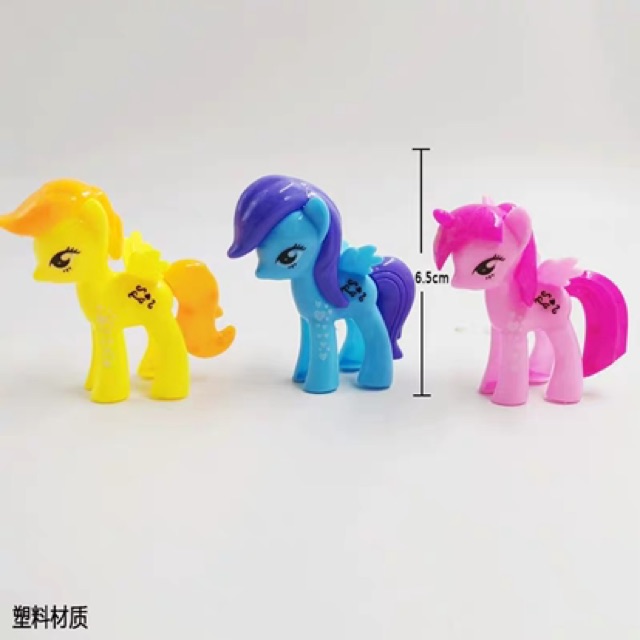 SET 3 NGỰA PONY TRANG TRÍ BÁNH KEM