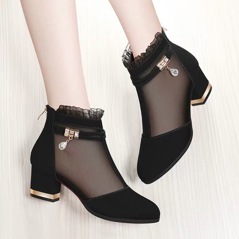 Giày cao gót mũi nhọn sành điệu thanh lịch cho nữ