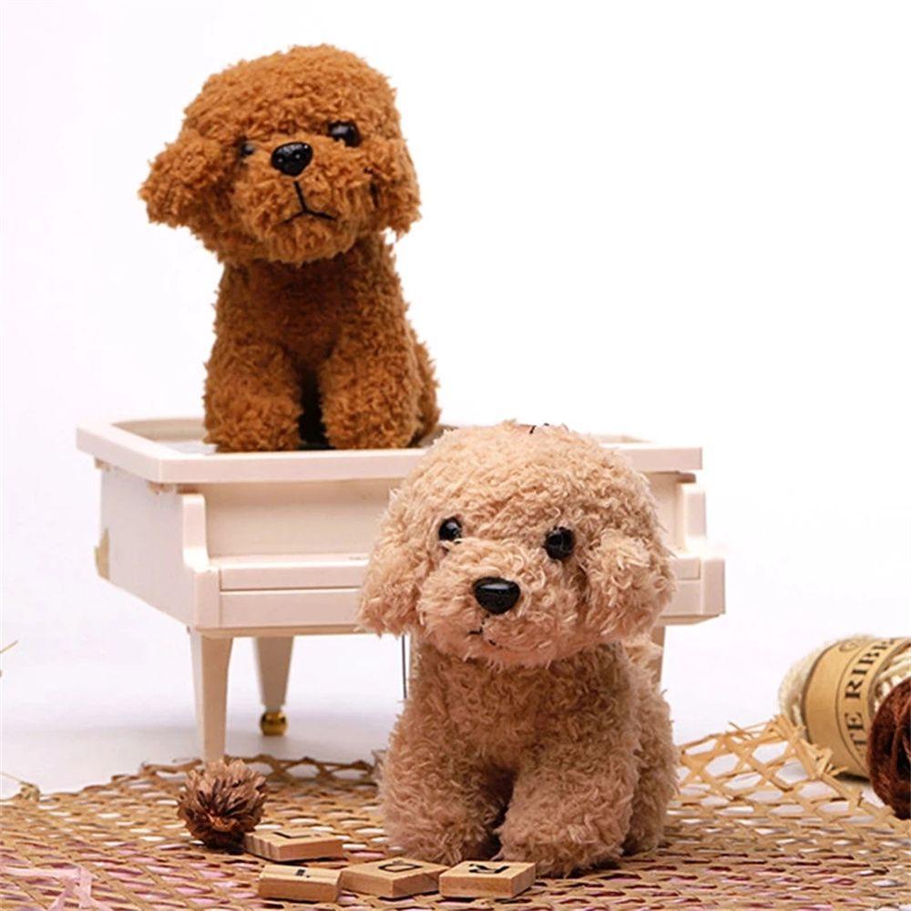 Thú Nhồi Bông Hình Chú Chó Teddy 12cm Treo Ba Lô / Móc Khóa Trang Trí Nội Thất