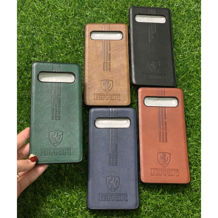 Ốp lưng Samsung S10 5G dẻo giả da nhiều màu họa tiết vân vải Samsung S10 5G