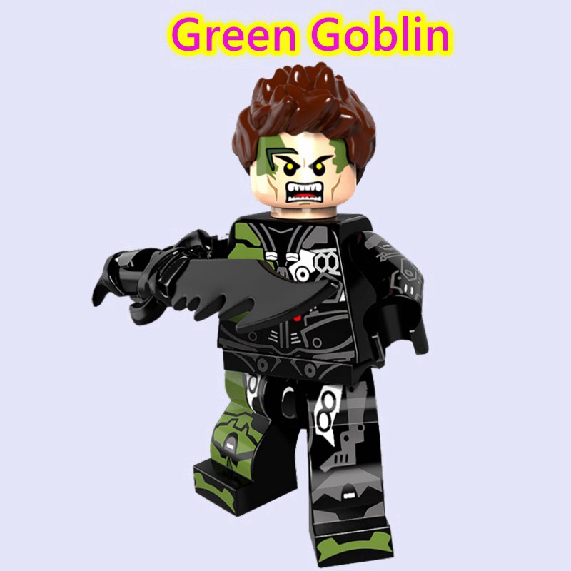 Bộ đồ chơi khối lắ́p ráp Lego mô hình nhân vật Avengers Hulk Ham Green Goblin Spider Man Spiderman độc đáo