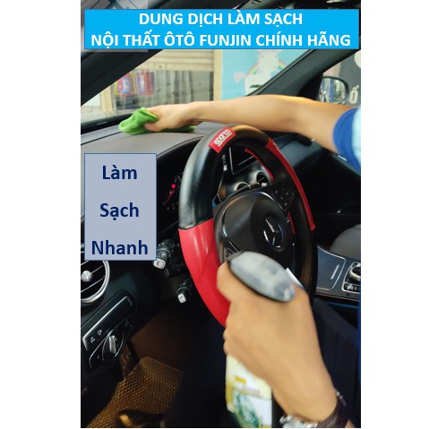 [Mã INCU50 giảm 50K đơn 250K] Dung dịch làm sạch nội thất ôtô FUNJIN Chính Hãng đậm đặc 5 Lít