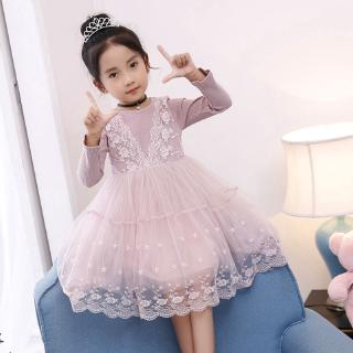 Đầm Ren Công Chúa Dự Tiệc Cho Bé Gái 3-8 Tuổi