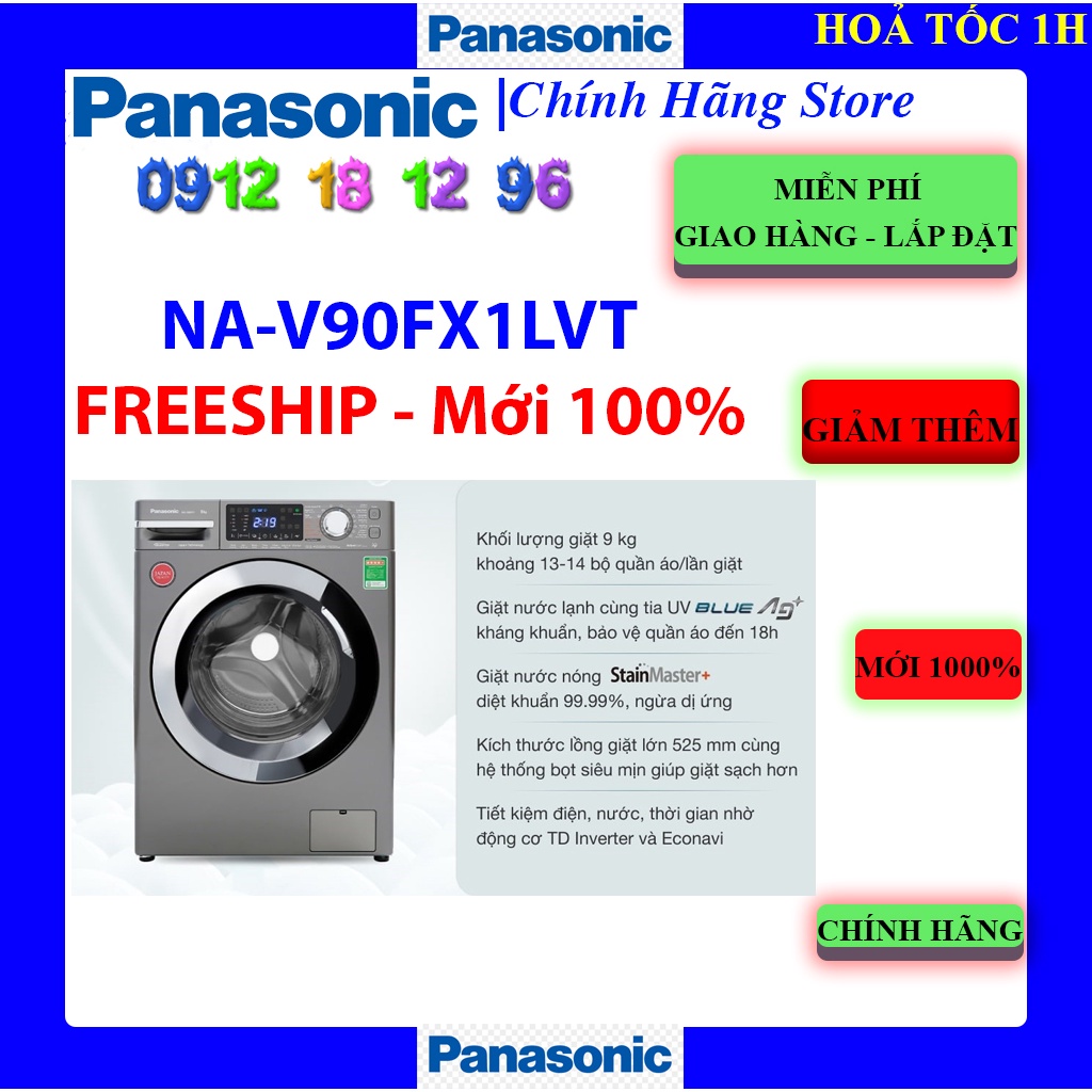 Máy giặt Panasonic Inverter 9 Kg NA-V90FX1LVT - V90FX1LVT