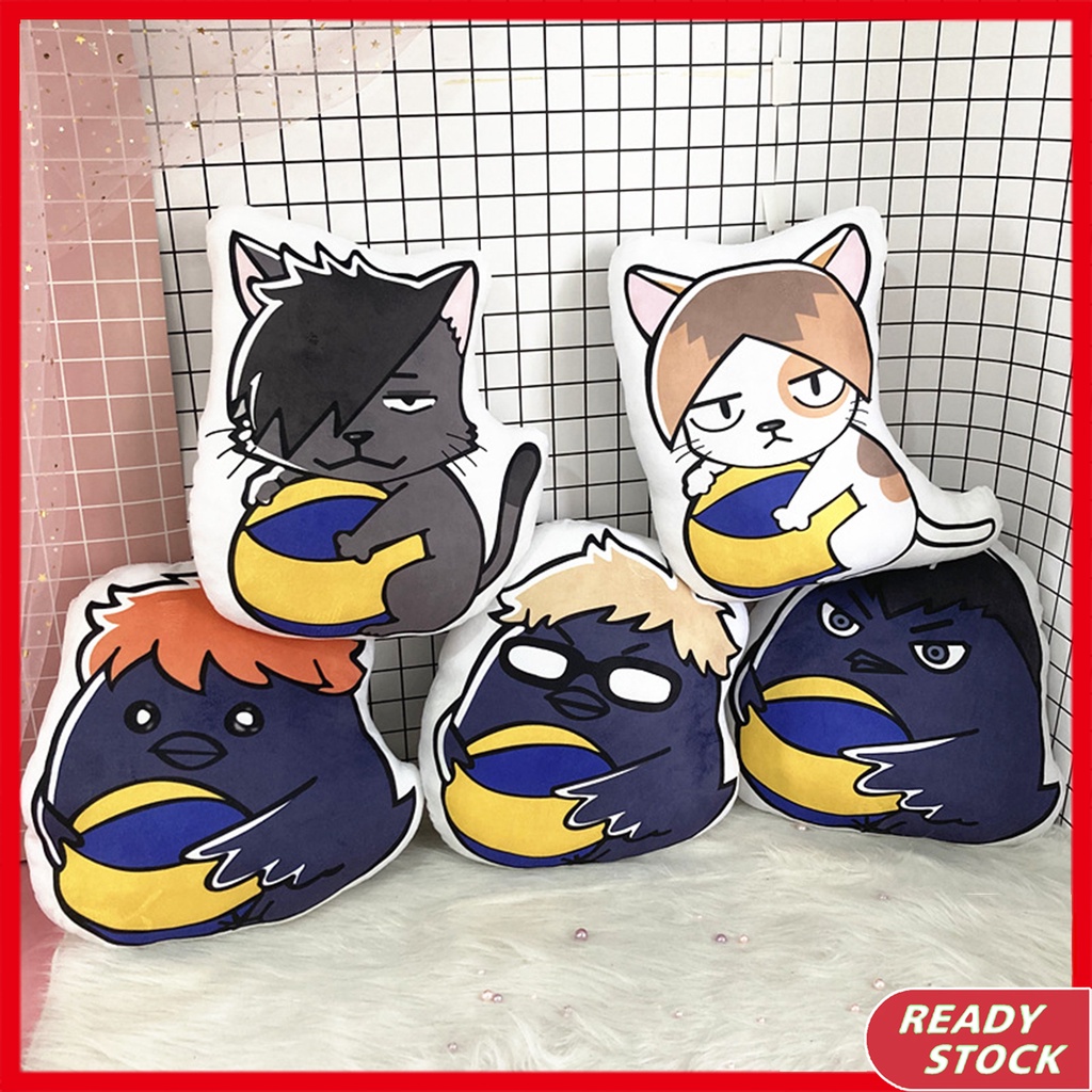 Gấu nhồi bông họa tiết nhân vật hoạt hình Haikyuu kích thước 10cm/34cm