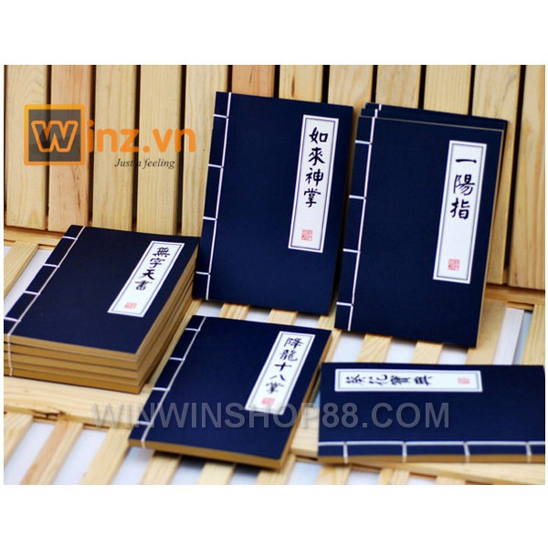 Sổ tay kiếm hiệp, sổ bí kíp võ công cổ trang kungfu tập cầm tay ghi chép ghi chú cao nhân phong cách cổ trang ổ điển