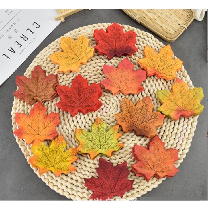 LÁ PHONG canada phụ kiện trang trí chụp ảnh sản phẩm siêu xinh. lá giả mùa thu decor sân khấu sự kiện