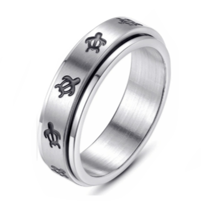 Tmdbyx Nhẫn Trang Sức Chất Liệu Thép Không Gỉ y2k Có Thể Xoay Giúp Giảm Căng Thẳng