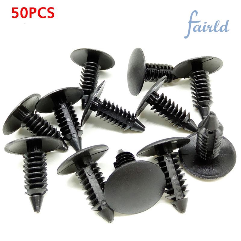 Set 50 Đinh Tán Nhựa Phụ Tùng Cho Xe Ô Tô Toyota Mazda