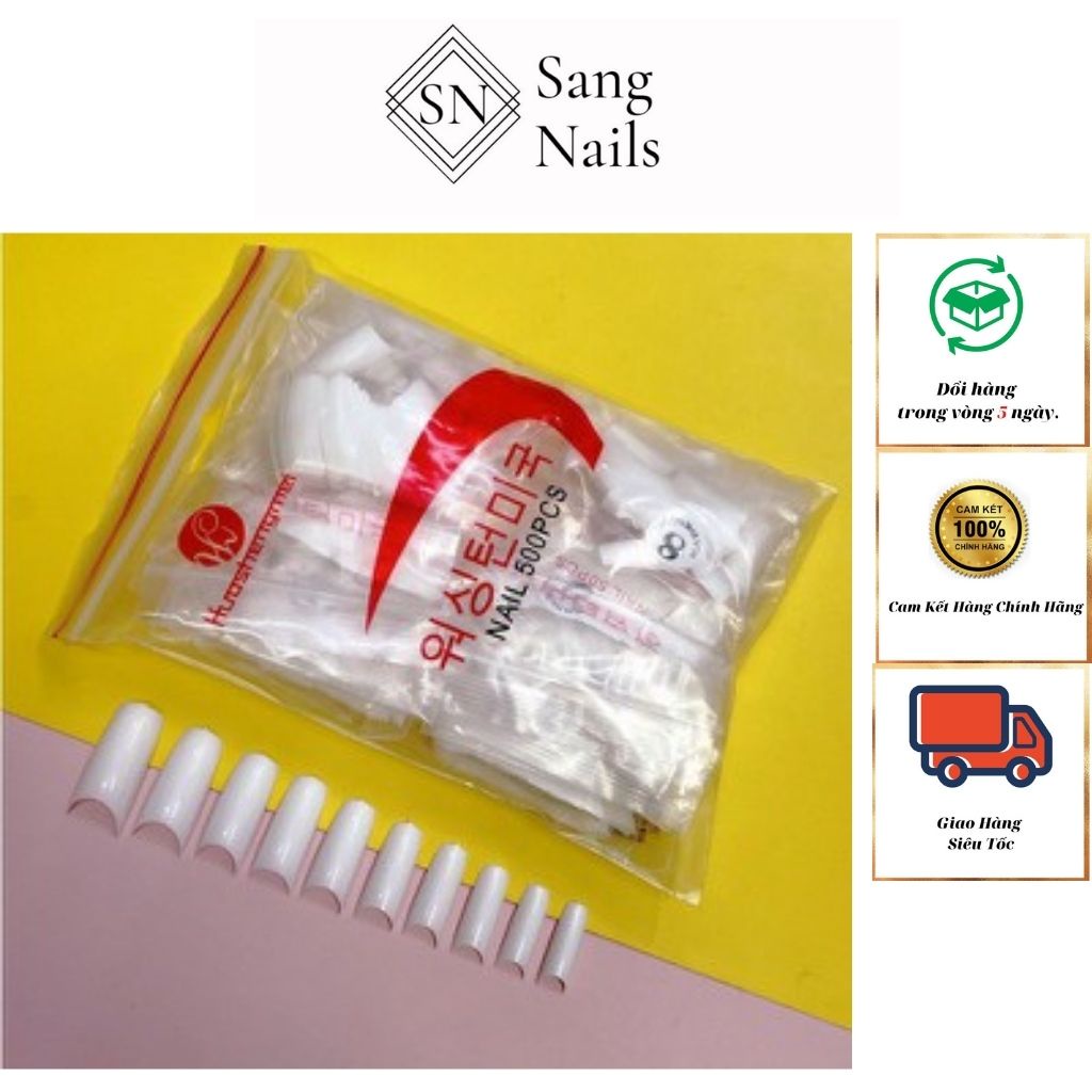 Móng nối hàn quốc 500 móng đủ size cao cấp từ 0-9