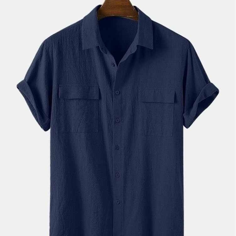 Áo sơ mi nam ngắn tay chất đũi mát (SMD119), áo đũi nam phong cách Hàn Quốc trẻ trung, lịch lãm | BigBuy360 - bigbuy360.vn