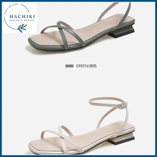 Sandal nữ đi học đế vuông 3p thời trang cao cấp HACHIKI Sandal nữ bền đẹp 2 quai chéo nữ tính G04