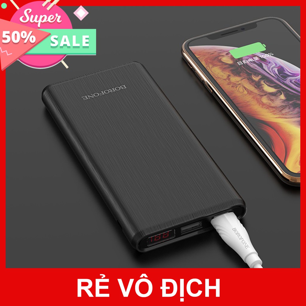 [Giá Ưu Đãi] Pin Sạc Dự Phòng BOROFONE BT2C Dung Lượng 12000mAh - Có Đèn Led