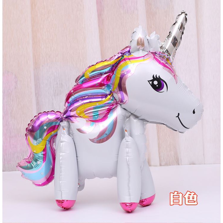 BÓNG TRÁNG NHÔM LỚN HÌNH NGỰA PONY 3D, BONG BÓNG KIẾNG TRANG TRÍ TIỆC