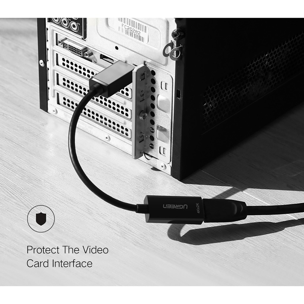 Dây cáp chuyển cổng DisplayPort sang cổng HDMI /Hỗ trợ kết nối Laptop,PC,..sang Tivi, Máy chiếu,./UGREEN MM137