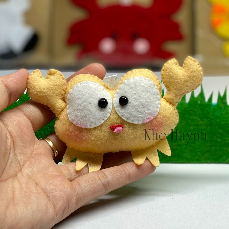 Móc Khóa Vải Nỉ Con Cua (A033)