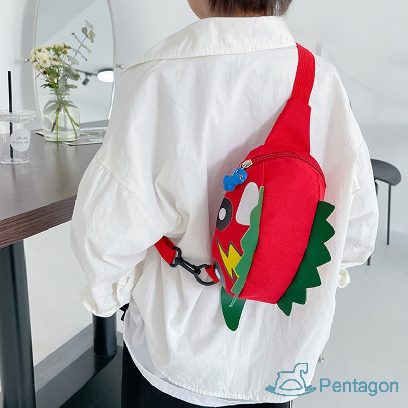 Túi Đeo Chéo Siêu Nhẹ In Họa Tiết Hoạt Hình Phong Cách Hàn Quốc Cho Bé