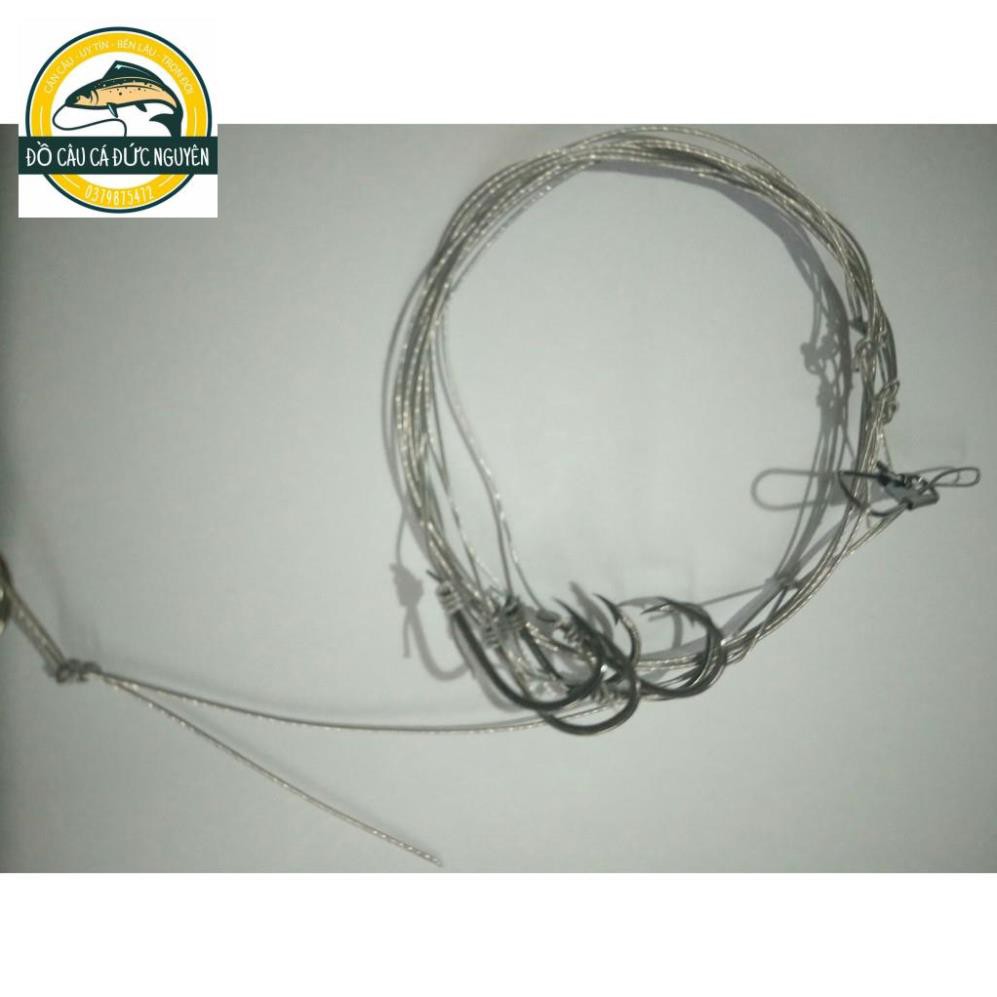 Thẻo Câu Cá Dây Thép 5 Lưỡi