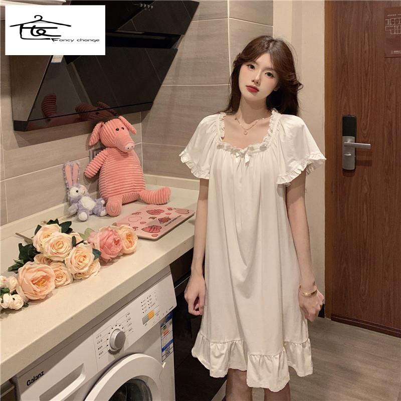 Đầm Ngủ Kiểu Công Chúa Thời Trang Mùa Hè Dễ Thương Cho Nữ