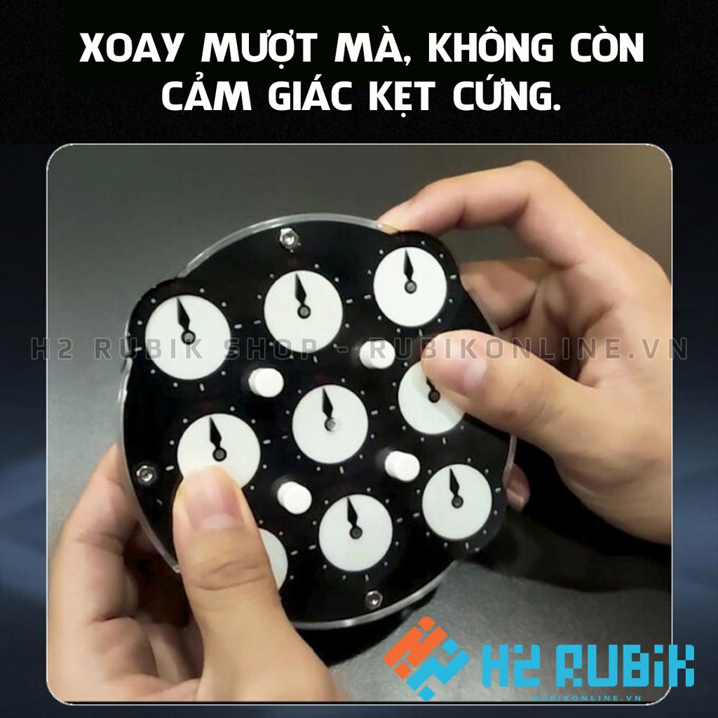 Rubik Clock QiYi Magnetic Clock - Rubik Clock có 208 viên nam châm sẵn cao cấp nhất 2020