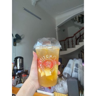 Cốc nhựa 500ml dẻo dai bền chắc chịu nhiệt tốt làm trà chanh trà sữa đã in logo, không kèm theo nắp