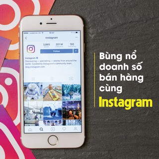 [Toàn Quôc] [Voucher-Khóa học Online] Bùng nổ doanh số bán hàng cùng Instagram
