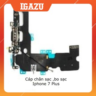Cáp chân sạc / bo sạc Iphone 7 Plus / 7P zin bóc máy (màu trắng-đen) - IGAZU