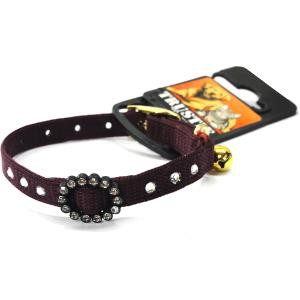 Vòng cổ cho chó mèo TRUSTIE CAT COLLAR-RHINESTONES (RED) (10mm x30cm)