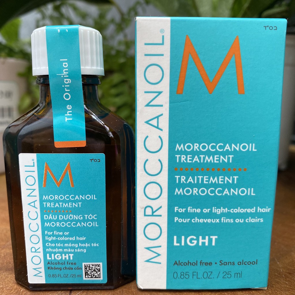 Best Seller Tinh dầu dưỡng tóc Moroccanoil Treatment Light 25ml ( for fine &amp; light colored hair )