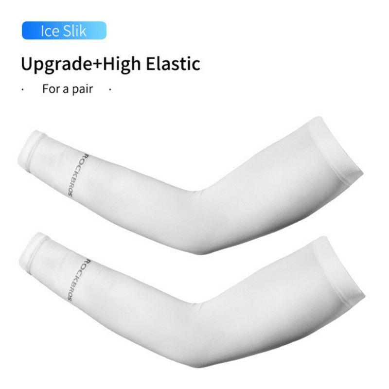 HCM Rockbros găng tay dài găng cánh tay xe đạp thể thao chống tia UV vải lụa lạnh - Giao Hỏa Tốc