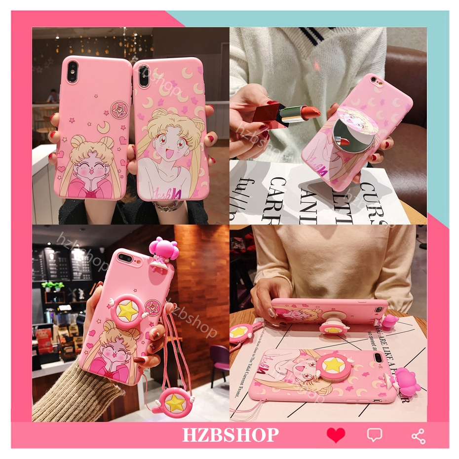 Ốp điện thoại in hình thủy thủ mặt trăng đáng yêu cho Iphone 7 8 Plus Iphone 6 6s Plus X Xs Iphone Se 2020