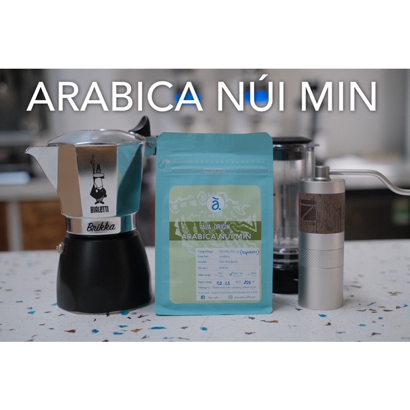 Cà phê Arabica Núi Min Đà Lạt hái chín 100%