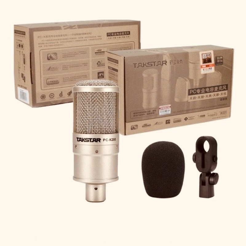 Micc thu âm livestream Takstar PC-K200 chuyên nghiệp  12 tháng
