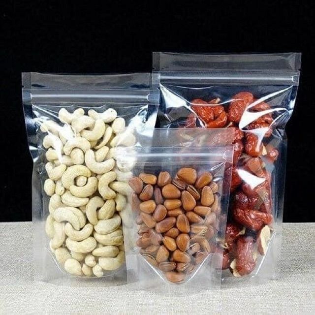 1kg túi zip đáy đứng 2 mặt trong