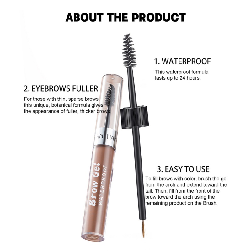 Gel Nhuộm Lông Mày Dạng Lỏng Chống Thấm Nước Lâu Trôi 8 Màu Tùy Chọn