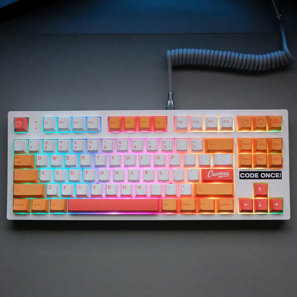 PBT keycap Cherry Profile 141 Phím Dye Thăng hoa Bố cục ANSI cho bàn phím cơ Công tắc Cherry MX