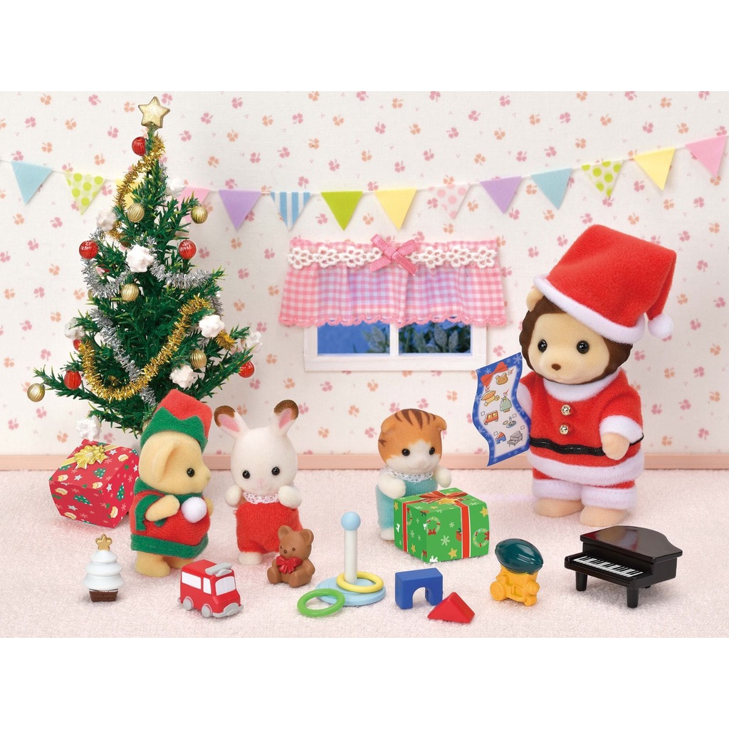 Đồ Chơi Sylvanian Families Cỗ Xe Giáng Sinh Của Ông Già Noel Mr. Lion's Winter Sleigh