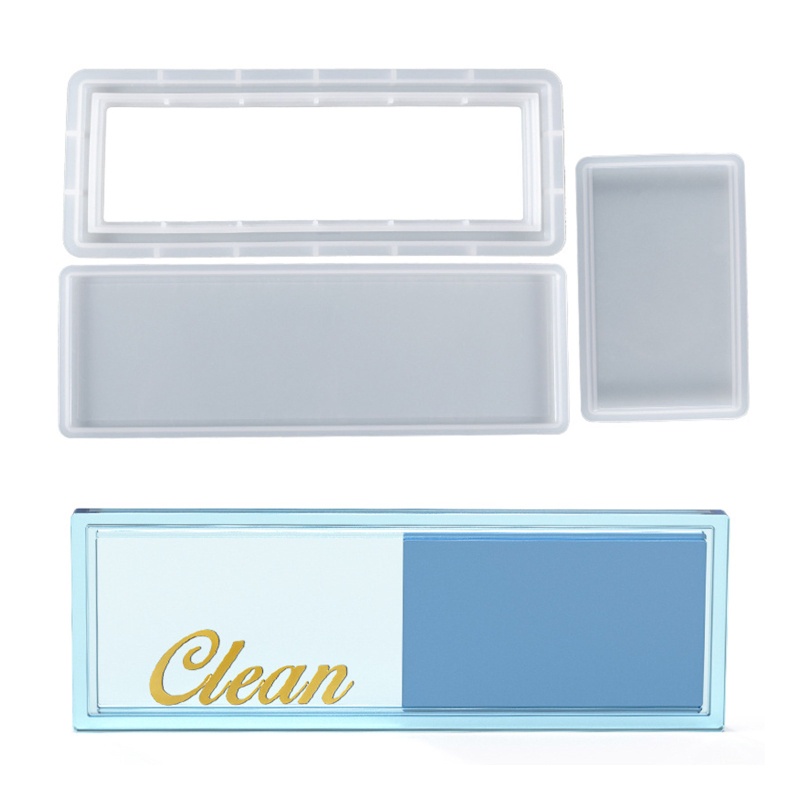 Bộ Khuôn Silicon Hai Mặt Làm Biển Hiệu Resin Epoxy Resin / Máy Rửa Chén sa / Máy Rửa Chén