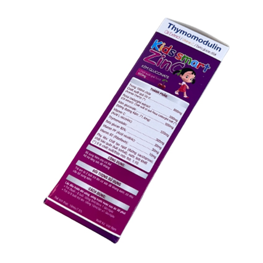 Kid Smart Zinc - Hộp 20 ống - Hỗ Trợ Tăng Cường Sức Đề Kháng - TV