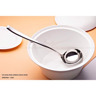 Vá / muôi múc canh inox 29cm lorena - inox 18/10