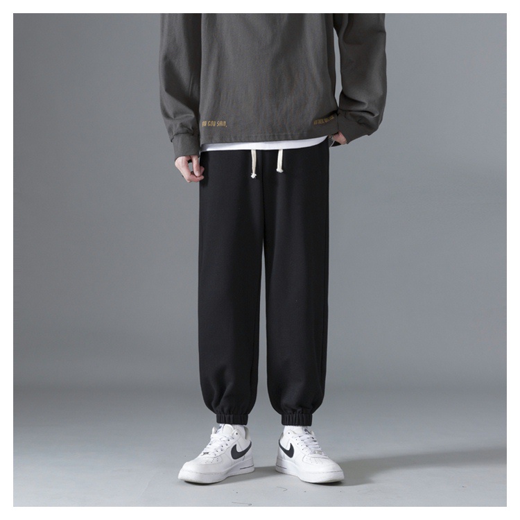 Quần Ổng Rộng Dáng Suông Nam Nữ Unisex - Quần Jogger Phi Hành Gia Chất Vải Umi Dày Dặn Hai Màu Trắng, Đen