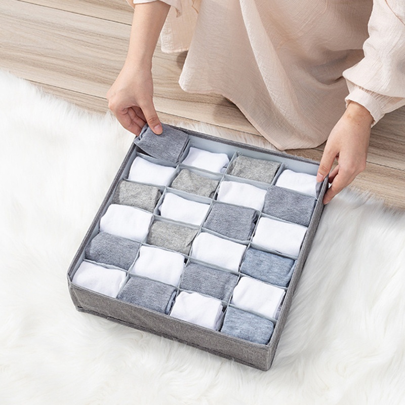 Set 4 Hộp Đựng Đồ Lót / Vớ Có Thể Gấp Gọn Tiện Dụng Cho Gia Đình