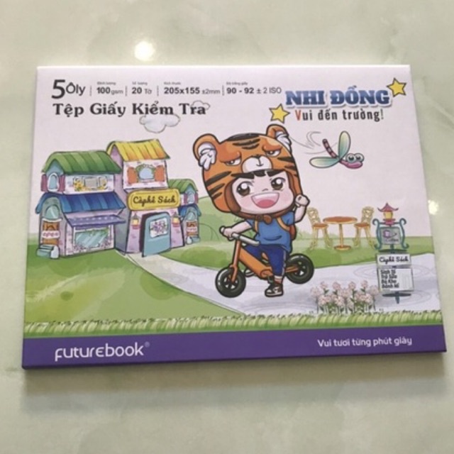 Vở kiểm tra kẻ sẵn 5 ô ly