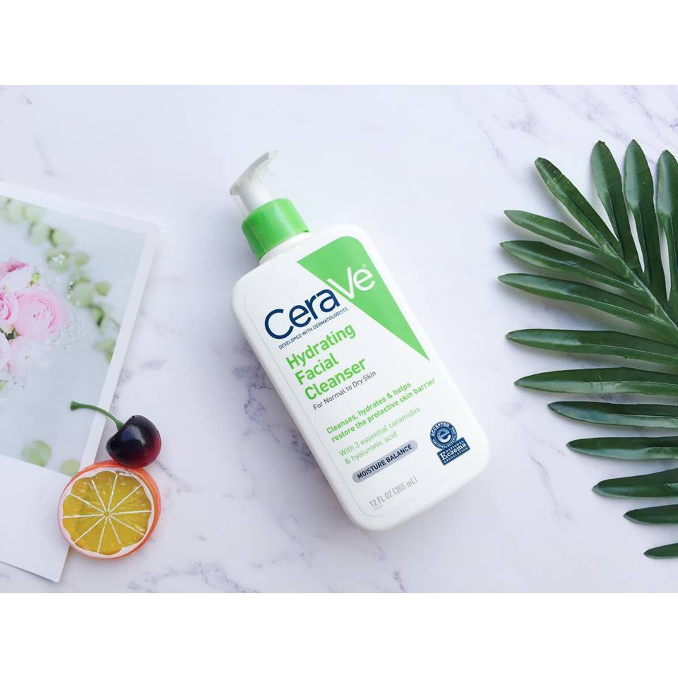 Sữa rửa mặt CERAVE cho da thường và da khô CERAVE Hydrating Cleanser 355ml | BigBuy360 - bigbuy360.vn