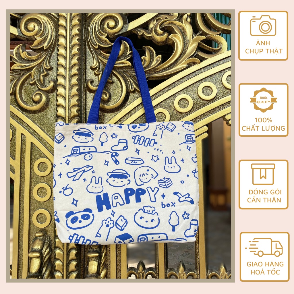 Túi Đeo Vai, Túi vải cỡ lớn phong cách Hàn Quốc năng động trẻ trung- Diem Store- T 39