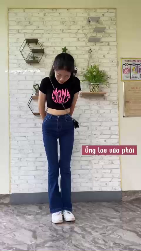 Quần Jean Ống Loe, Quần Bò Ống Loe Lưng Cao Co Giãn 3 Màu Xanh Đen Xanh Nhạt Lên From Tôn Dáng | BigBuy360 - bigbuy360.vn