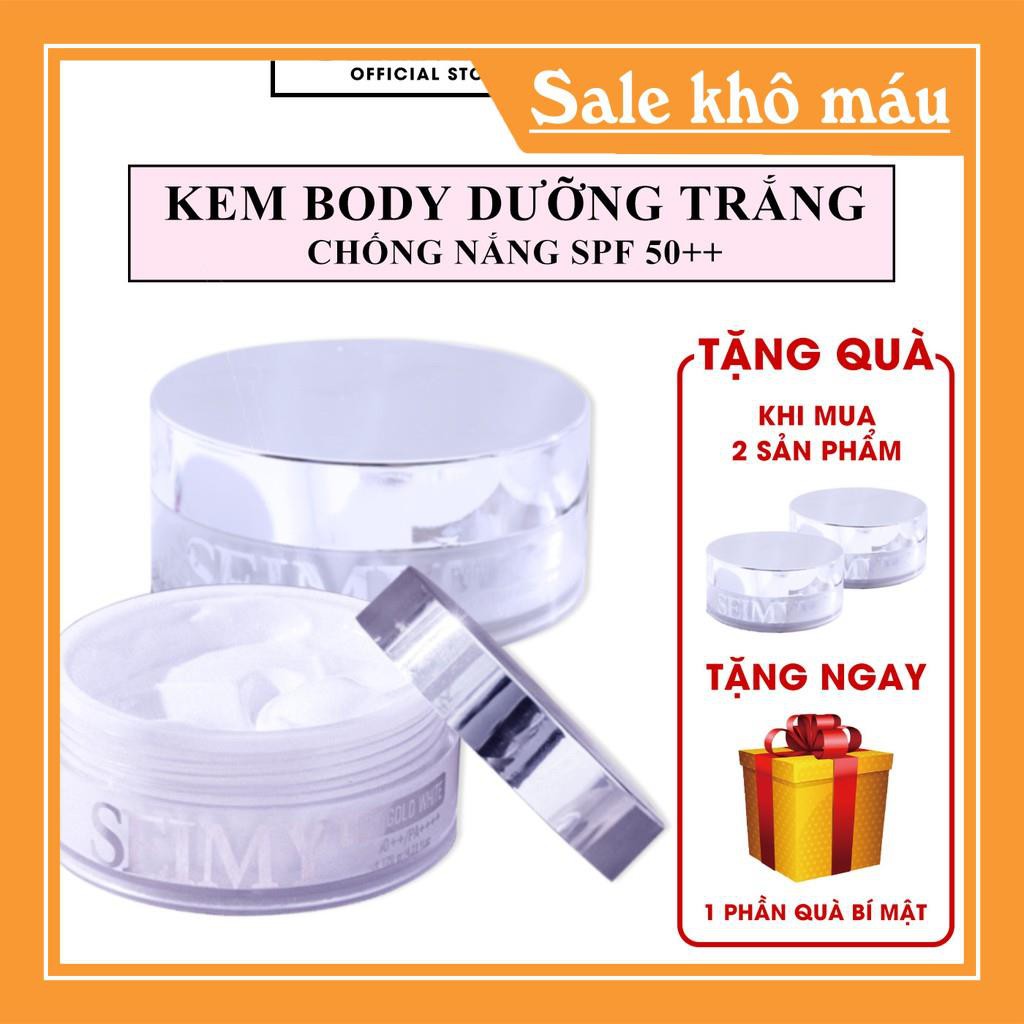 Kem Body Dưỡng trắng chống nắng Seimy - Body Gold White SPF 50+ bật tông dưỡng da, dưỡng ẩm da và bảo vệ body an toàn