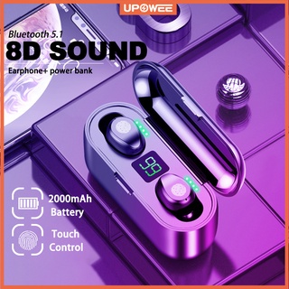 Tai nghe nhét tai Bluetooth 5.0 có đèn Led tai nghe không dây